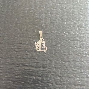 #1Grad sterling silver charm